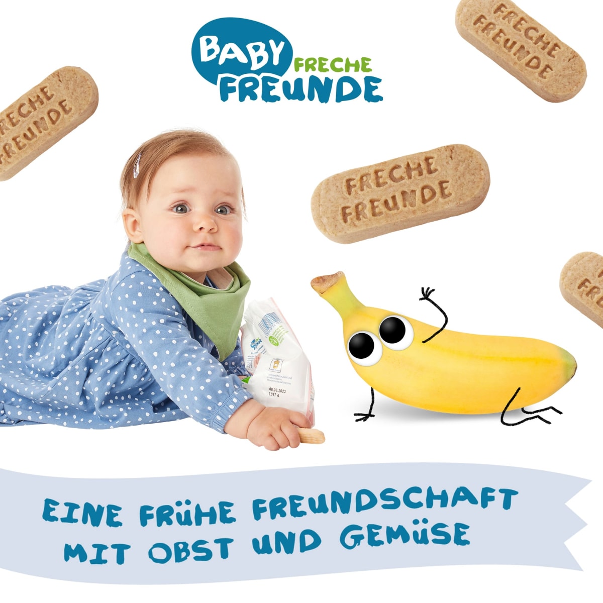 Babykekse Dinkel & Banane, ab dem 8. Monat, 100 g