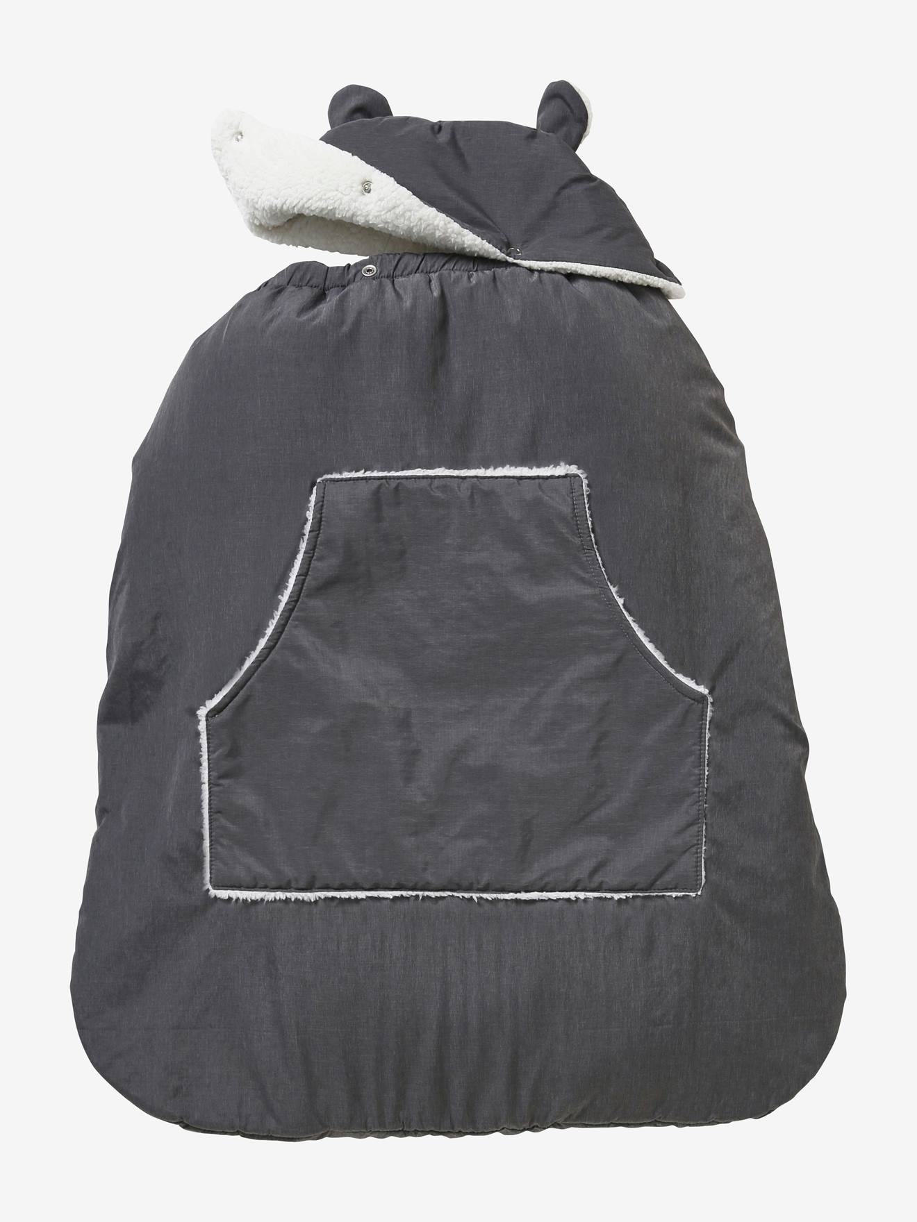 Vertbaudet Wintercover für die Babytrage - grau