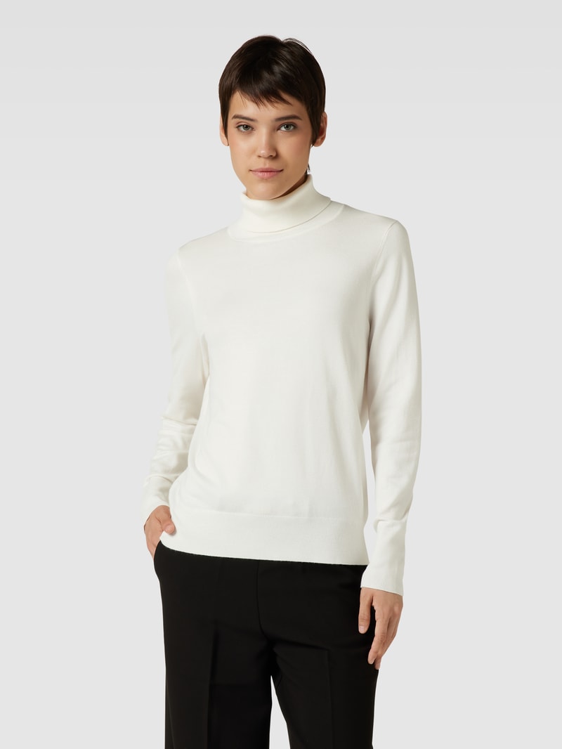 Longsleeve mit Rollkragen in offwhite