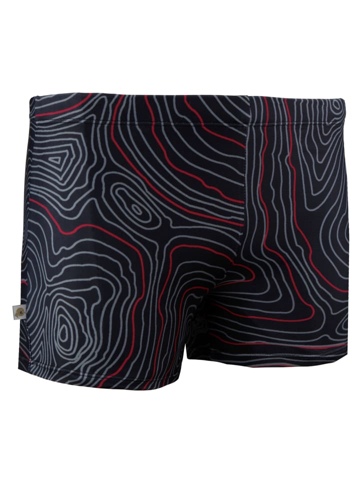 GUGGEN MOUNTAIN Badehose Linien in Rot günstig kaufen