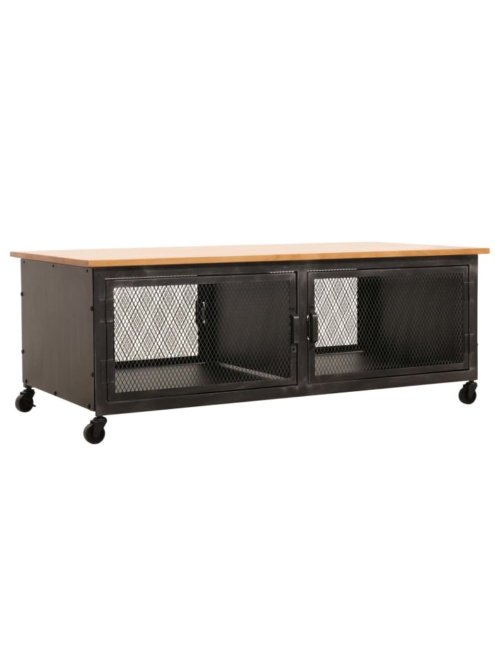 MCW Couchtisch N28 Industrial, Schwarz, natur günstig kaufen onesize