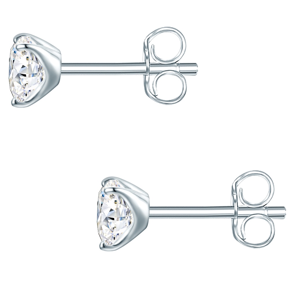 Trilani Boucles doreilles Argent sterling Oxyde de zirconium (CZ) en Argent Boucles d'oreilles