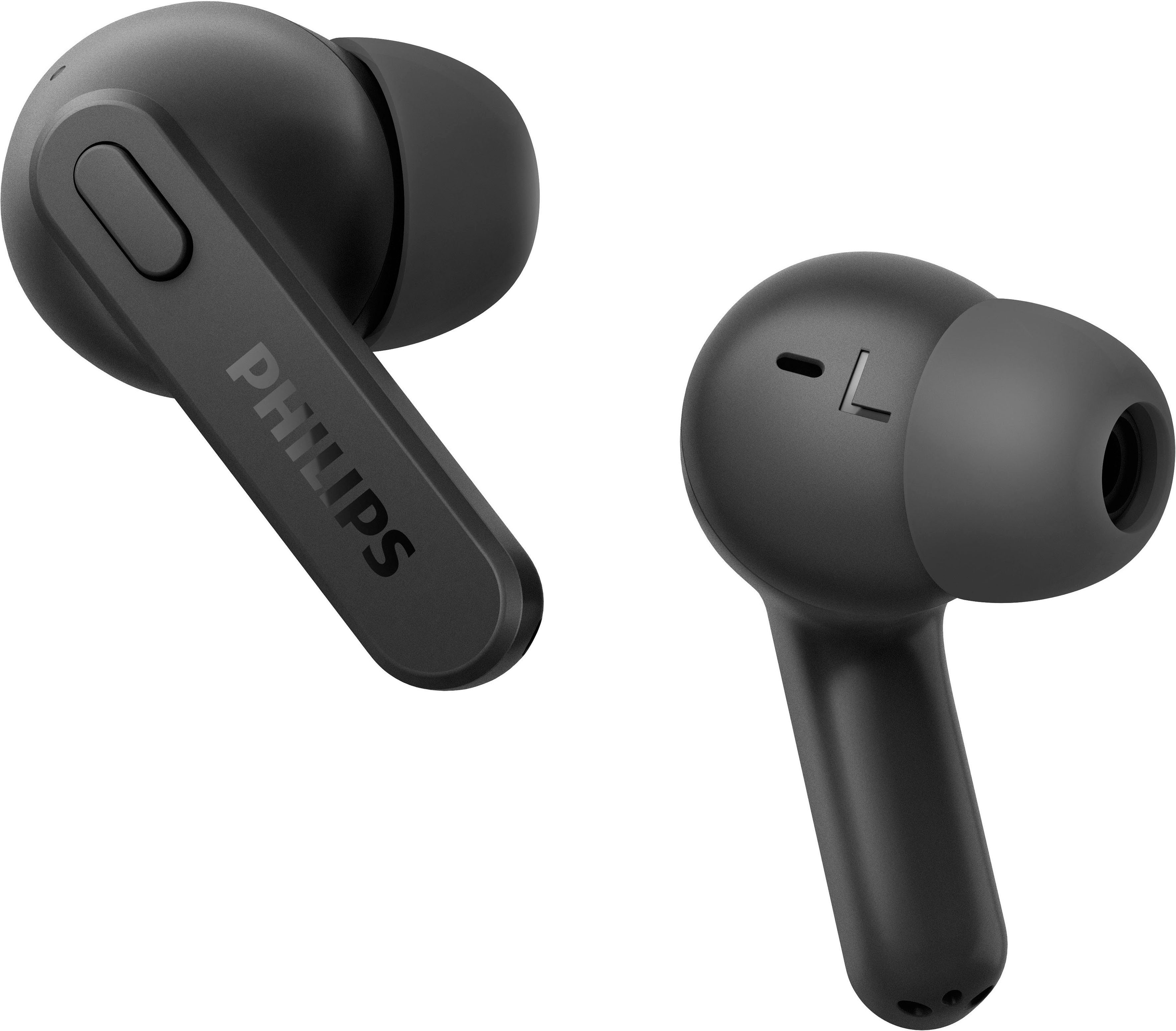 Philips TAT2206 wireless In-Ear-Kopfhörer (Multi-Point-Verbindung, Rauschunterdrückung, True Wireless, integrierte Steuerung für Anrufe und Musik, A2DP Bluetooth, AVRCP Bluetooth, Bluetooth, HSP)