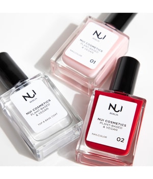 NUI Cosmetics Natural & Vegan Top & Base Coat Nagelunter- und Nagelüberlack-14 ml