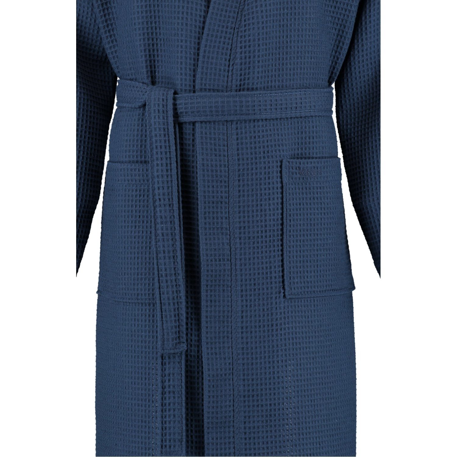 Vossen Unisex-Bademantel Wellington-L Kimono Pique, Kimono, 100% Baumwolle