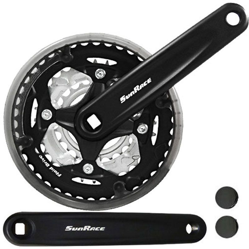 SunRace FCM513 6/7/8-fach Vierkant Kurbel 42/34/24 152mm kaufen | Bike-Discount