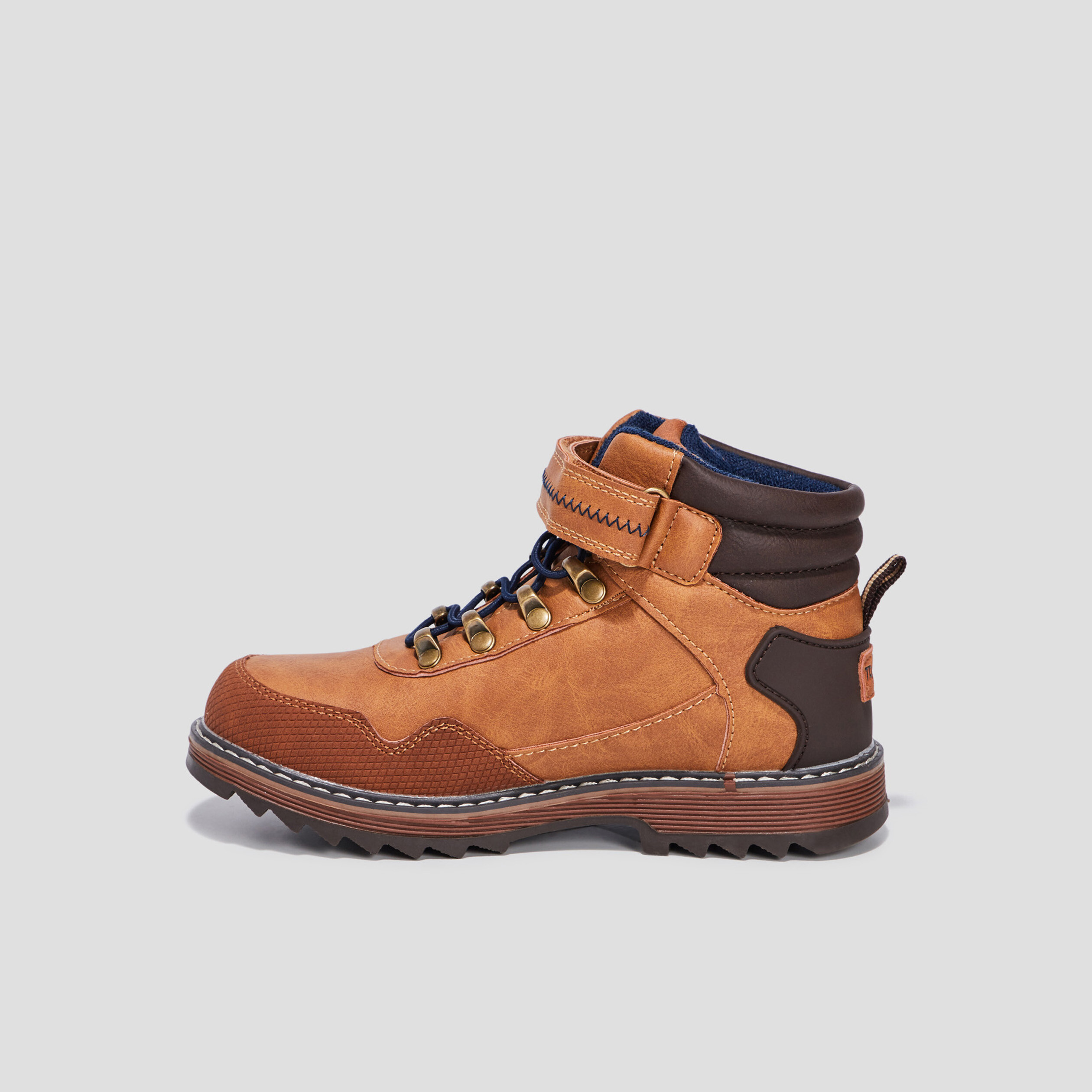 Bottines à lacets Trappeur marron cognac garçon | La Halle