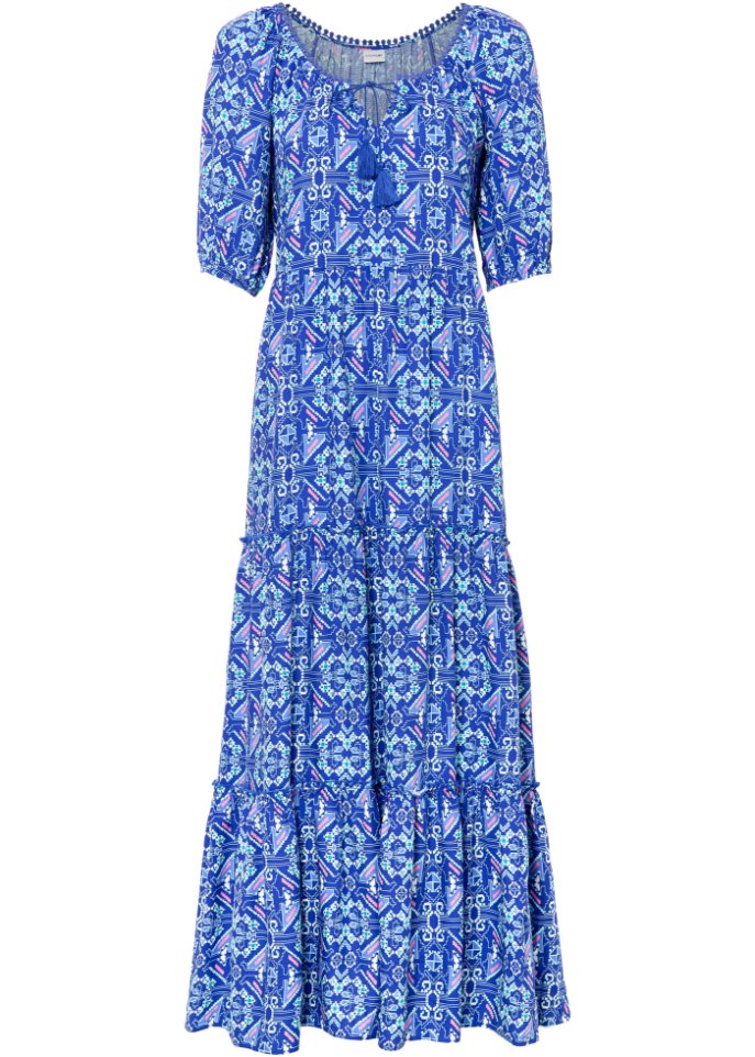 Bedrucktes Maxikleid aus nachhaltiger Viskose