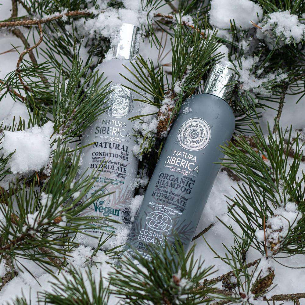 Natura Sibérica Shampoing à L’hydrolat De Pin De Siberie Shampoing Tous Types de Cheveux