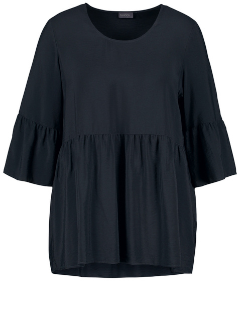 Ausgestellte Bluse mit Volants