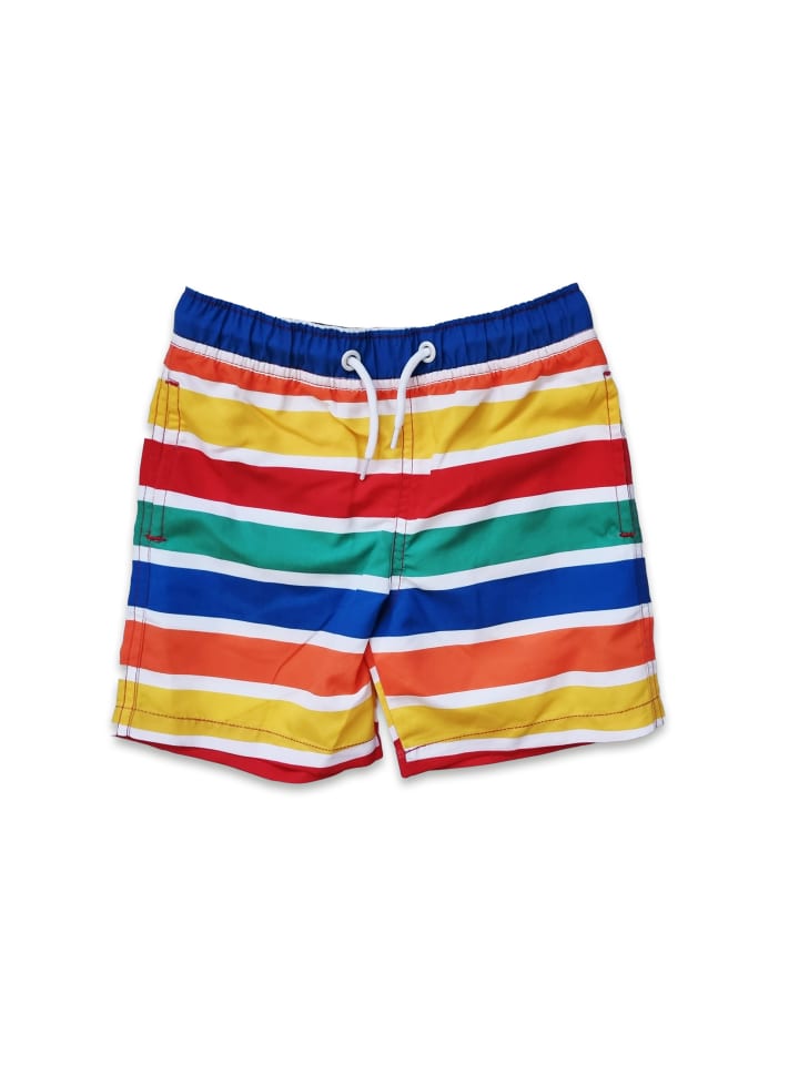 Toby Tiger Schwimmshorts mit Happy Streifen in bunt günstig kaufen