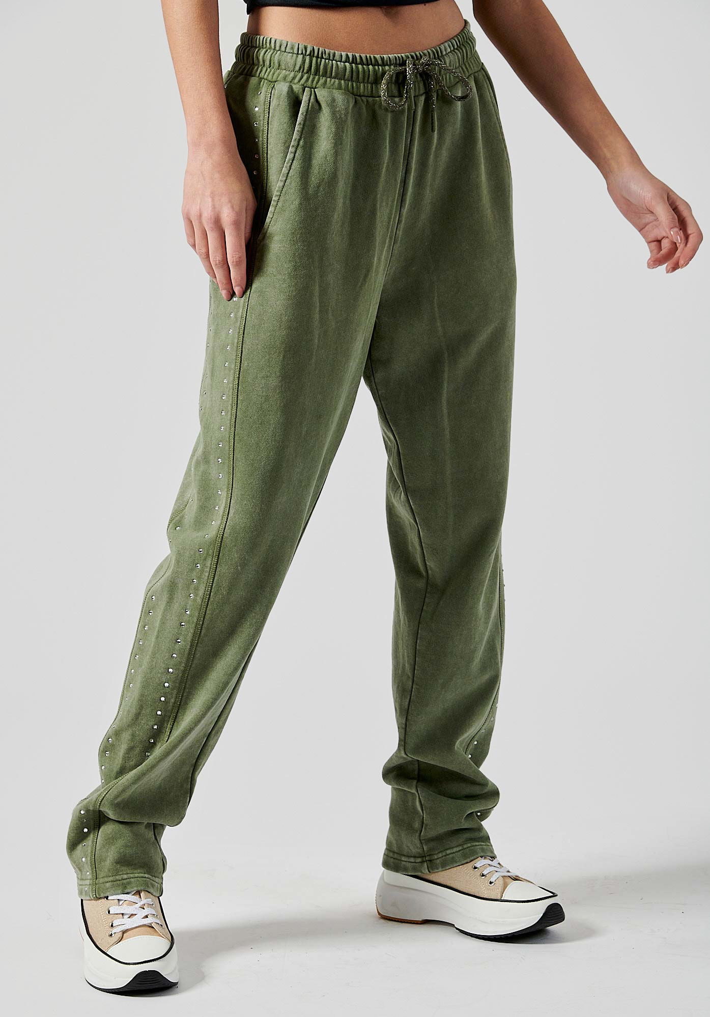 FOLEN  Jogging kaki Femme