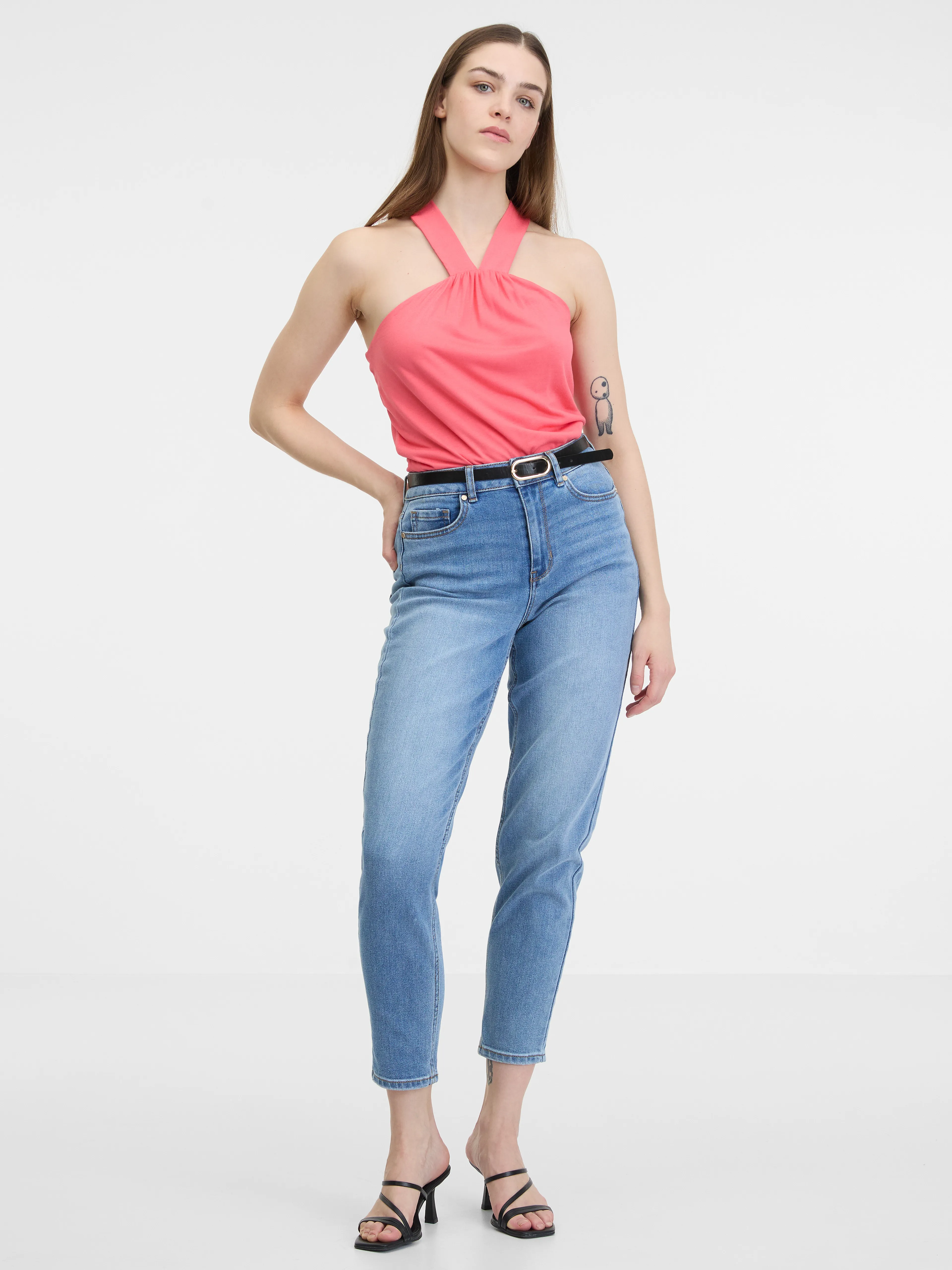 Korallenfarbenes Damen Tank-Top ORSAY