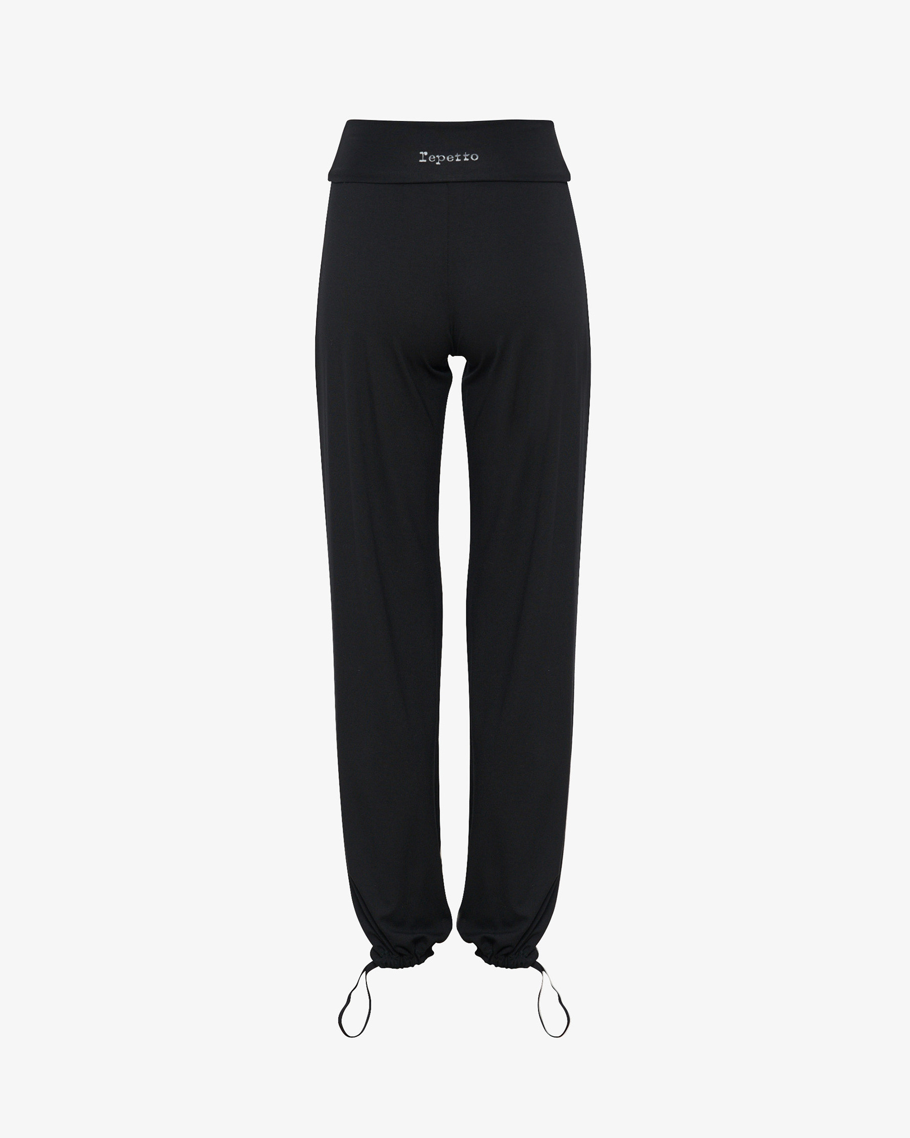 Viscose jazz pants with fold over waistband