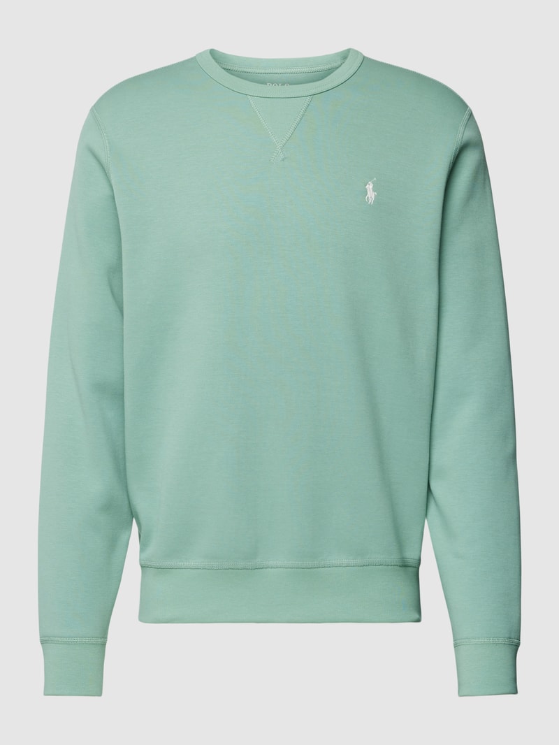 Sweatshirt mit Rundhalsausschnitt in lindgrün