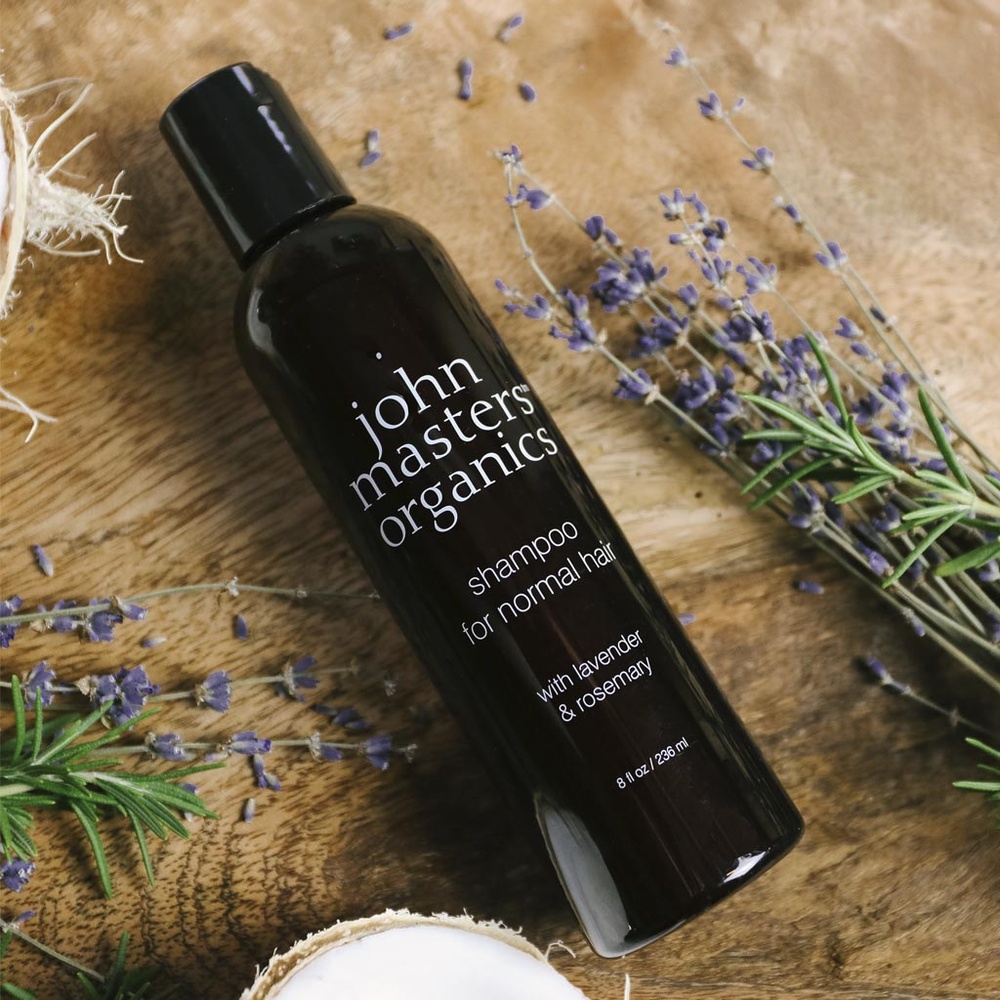 john masters organics Shampoing pour cheveux normaux à la lavande et au romarin