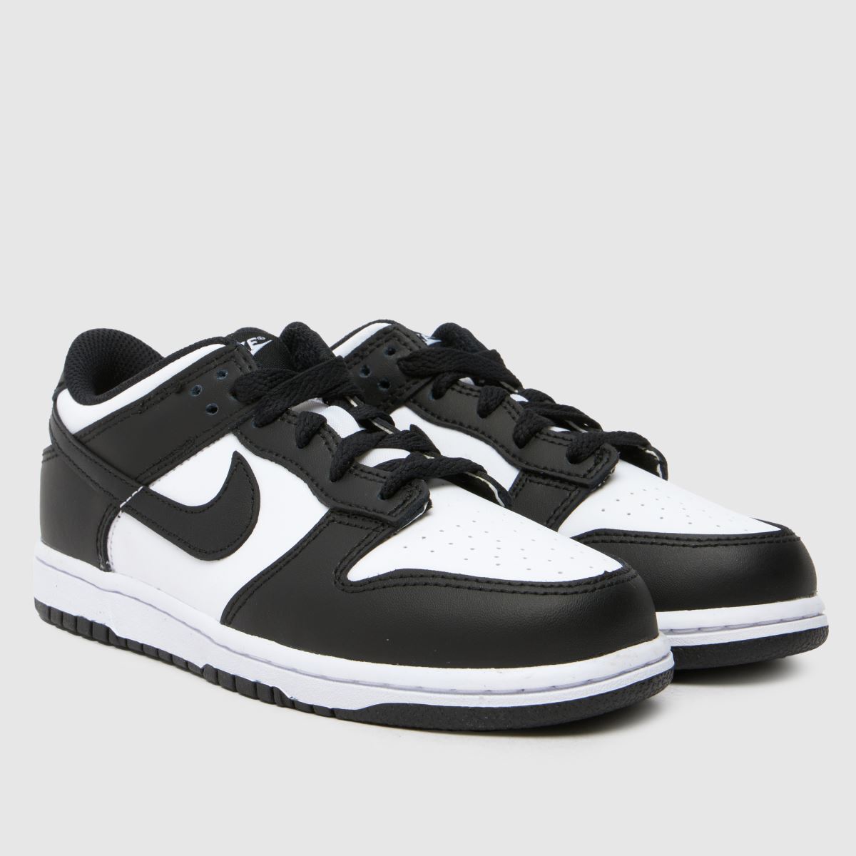 Nike Dunk Low Junior-sneakers i vitt och svart