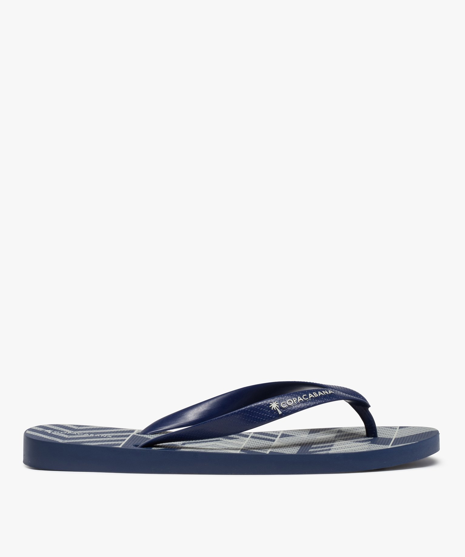 Tongs homme à motifs graphiques - Copacabana bleu | GEMO