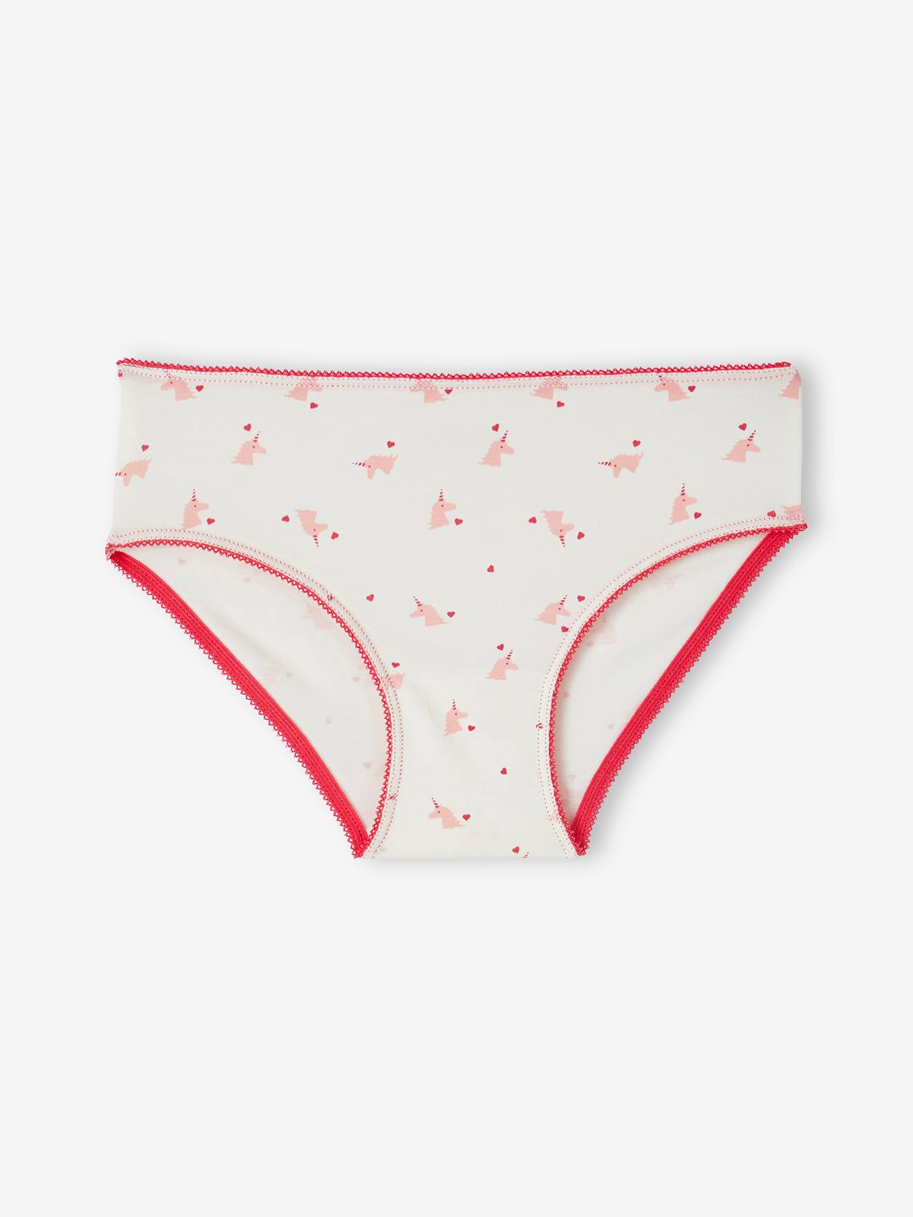 Vertbaudet 5er-Pack Mädchen Slips mit Bio-Baumwolle - rosa