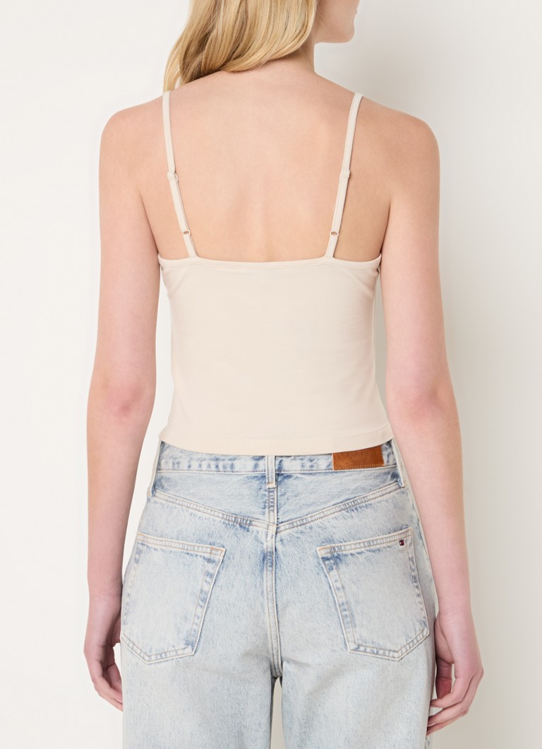 Tommy Hilfiger Cropped spaghetti top with logo