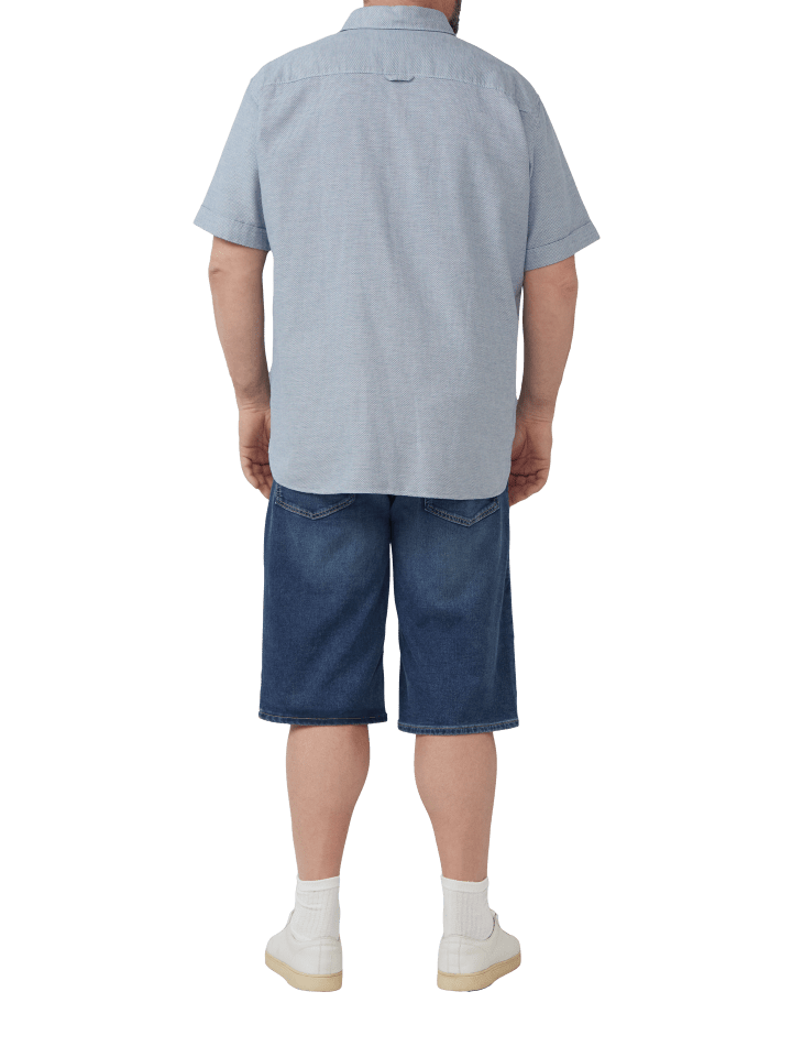 s.Oliver Hemd kurzarm in Blau günstig kaufen