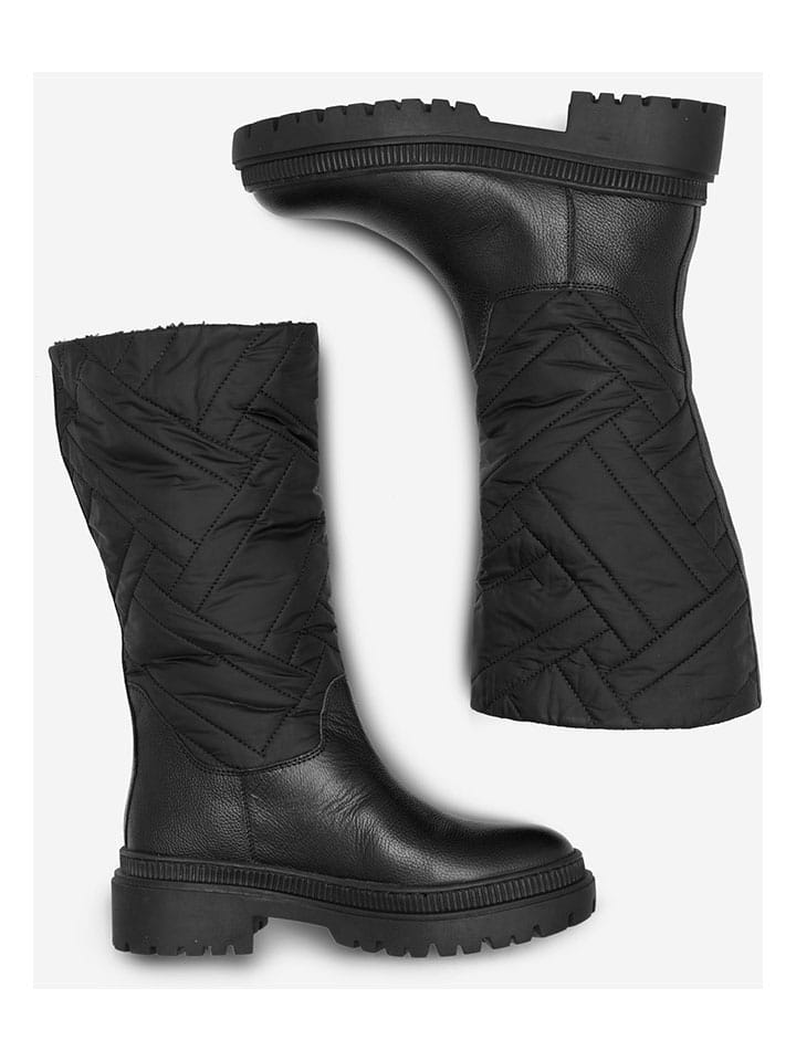 Lasocki Leder-Stiefel in Schwarz günstig kaufen