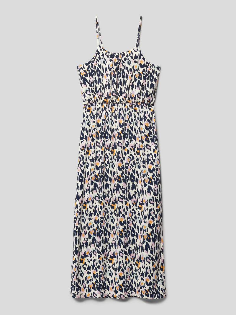 Maxikleid mit Animal-Print Modell 'SCARLETT' in offwhite