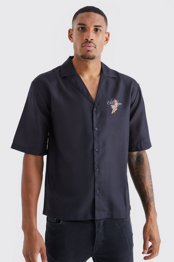 Tall Hemd mit Tiger-Print