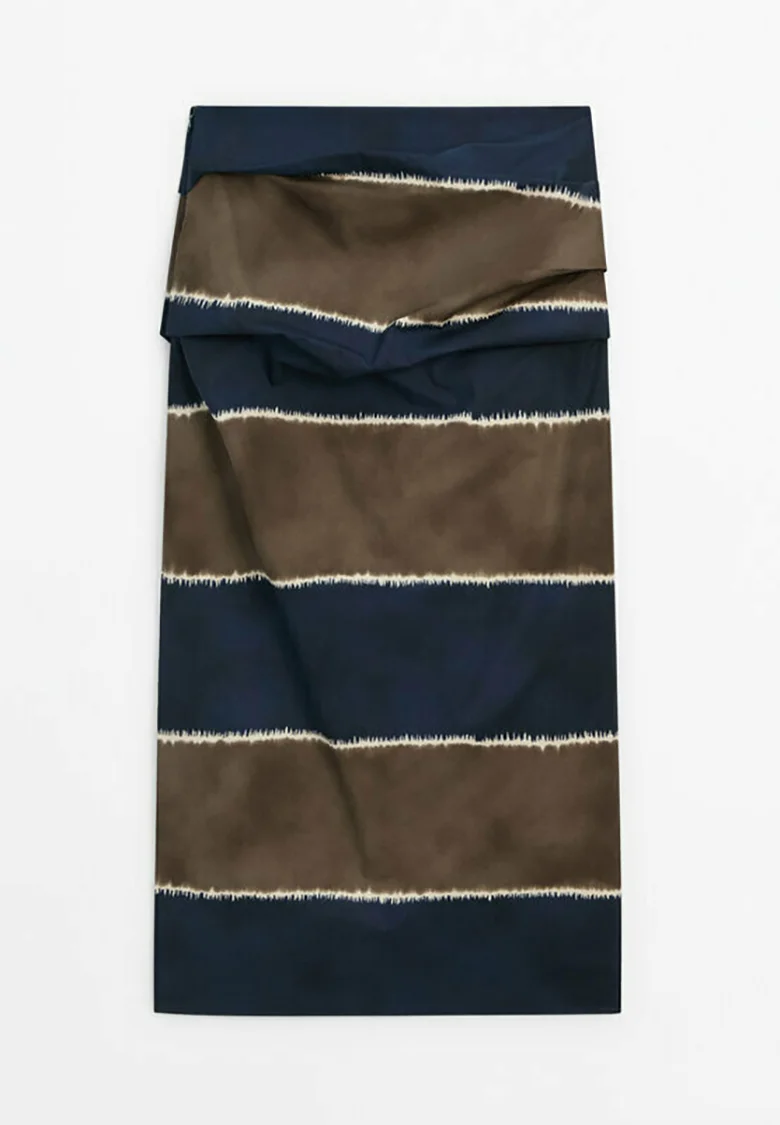 Massimo Dutti RAYAS DOBLE TONO - Falda Lápiz