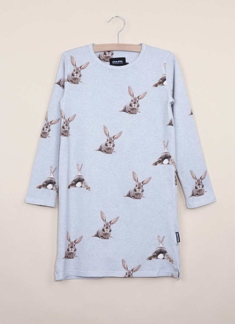 Snurk Bunny Bums organic cotton nightgown with print