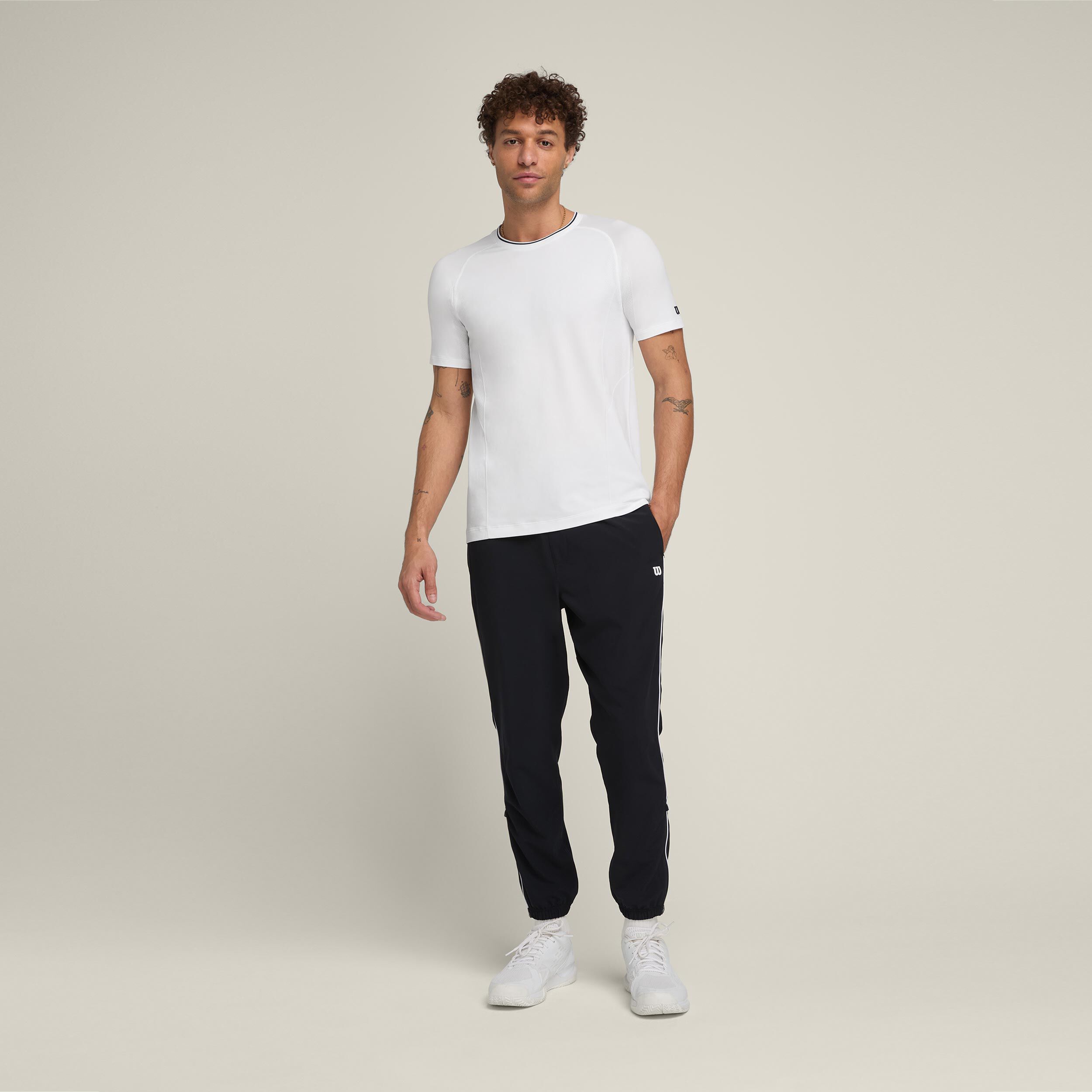 Team Players Seamless Crew T-Shirt Herren - Weiß
