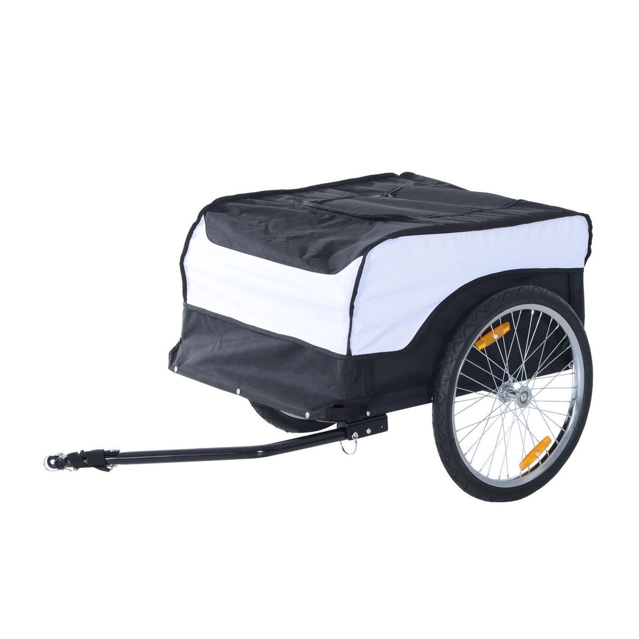 HOMCOM Fahrradanhänger Transportanhänger Lastenanhänger 40 kg Belastbarkeit
