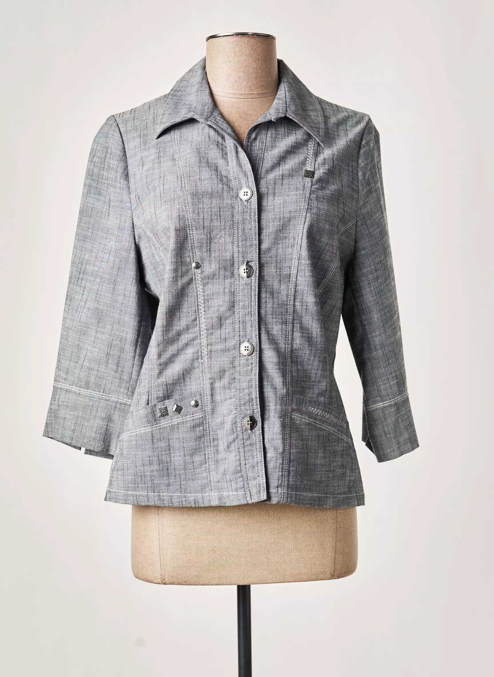 Guy Dubouis Vestecasual Femme couleur bleu