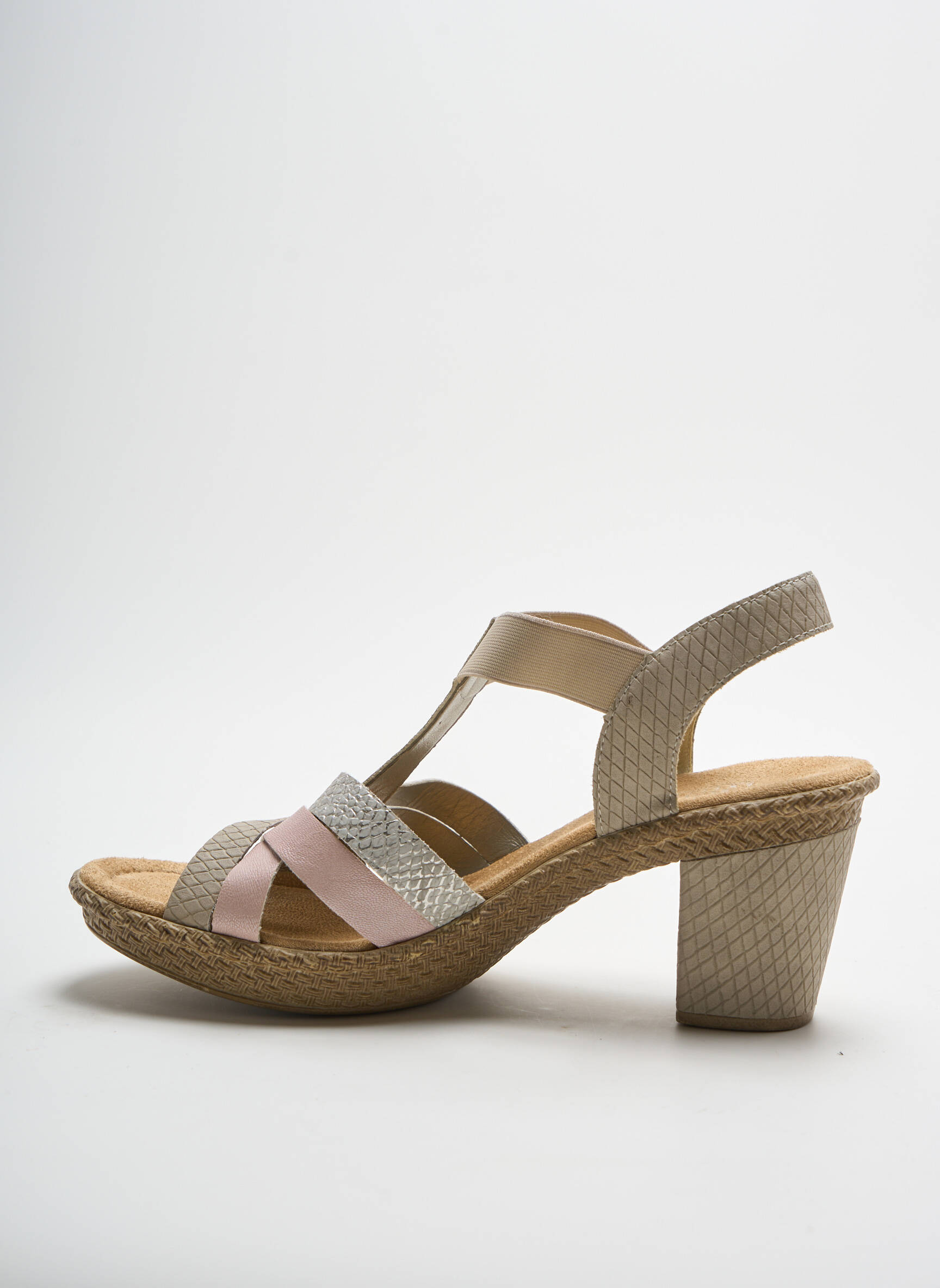 Rieker Sandales Nu Pieds Femme couleur rose