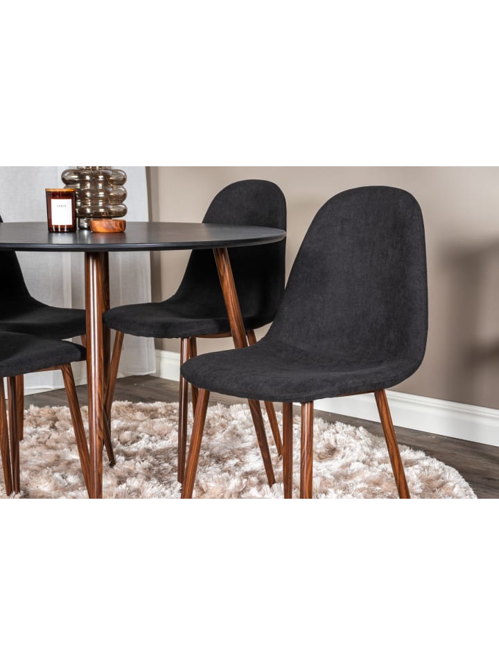 ebuy24 Essgruppe Plaza 15 (5-teilig) Schwarz 100 x 100 cm günstig kaufen onesize