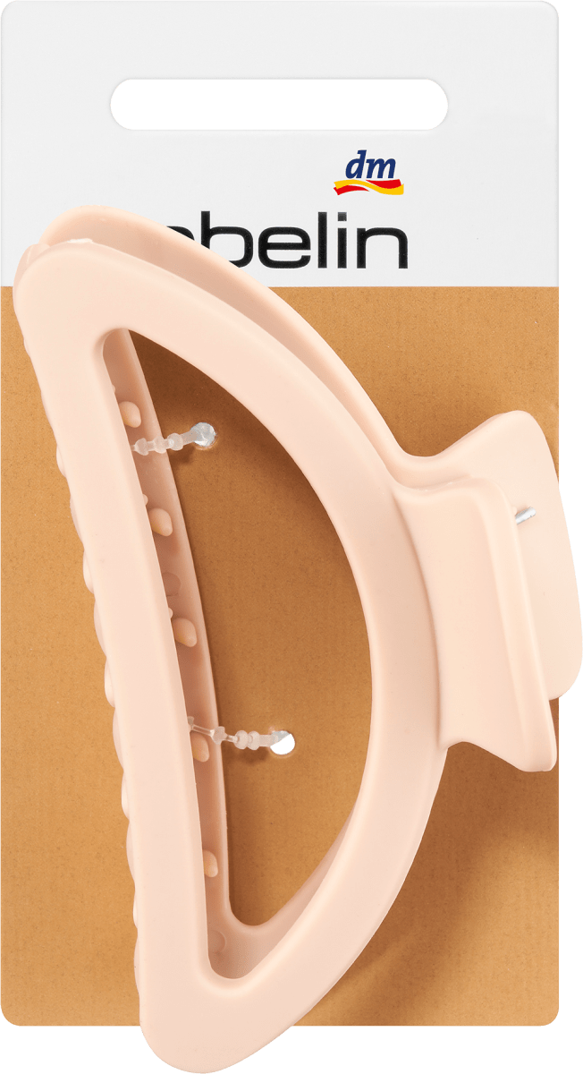 Haarklammer halbrund beige, 1 St