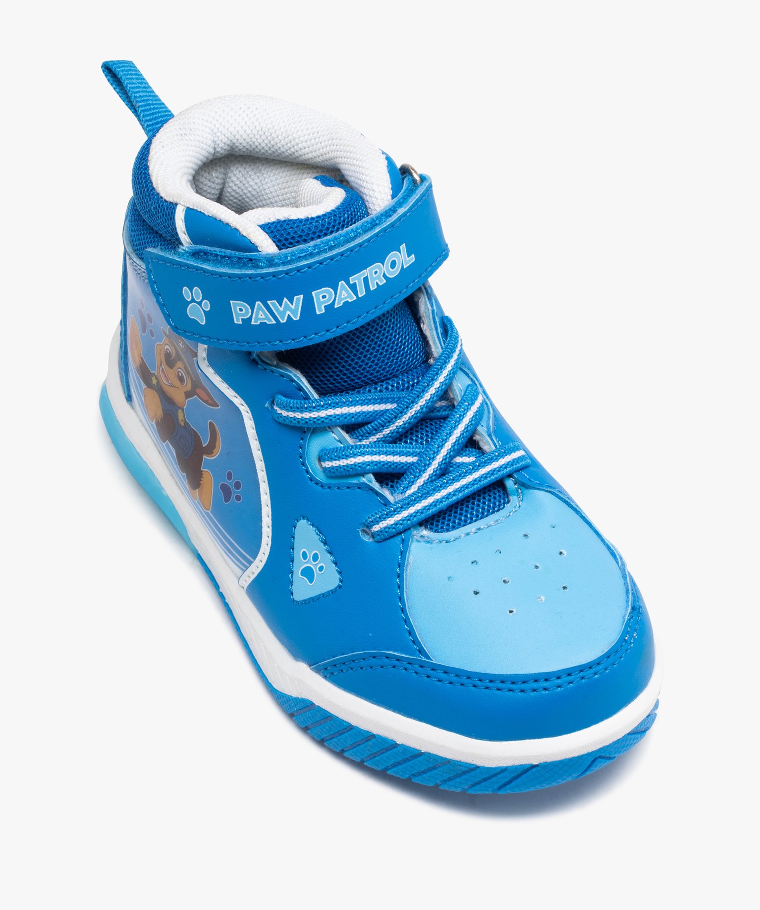 Baskets Garçon montantes avec col en mesh - Pat Patrouille turquoise | GEMO