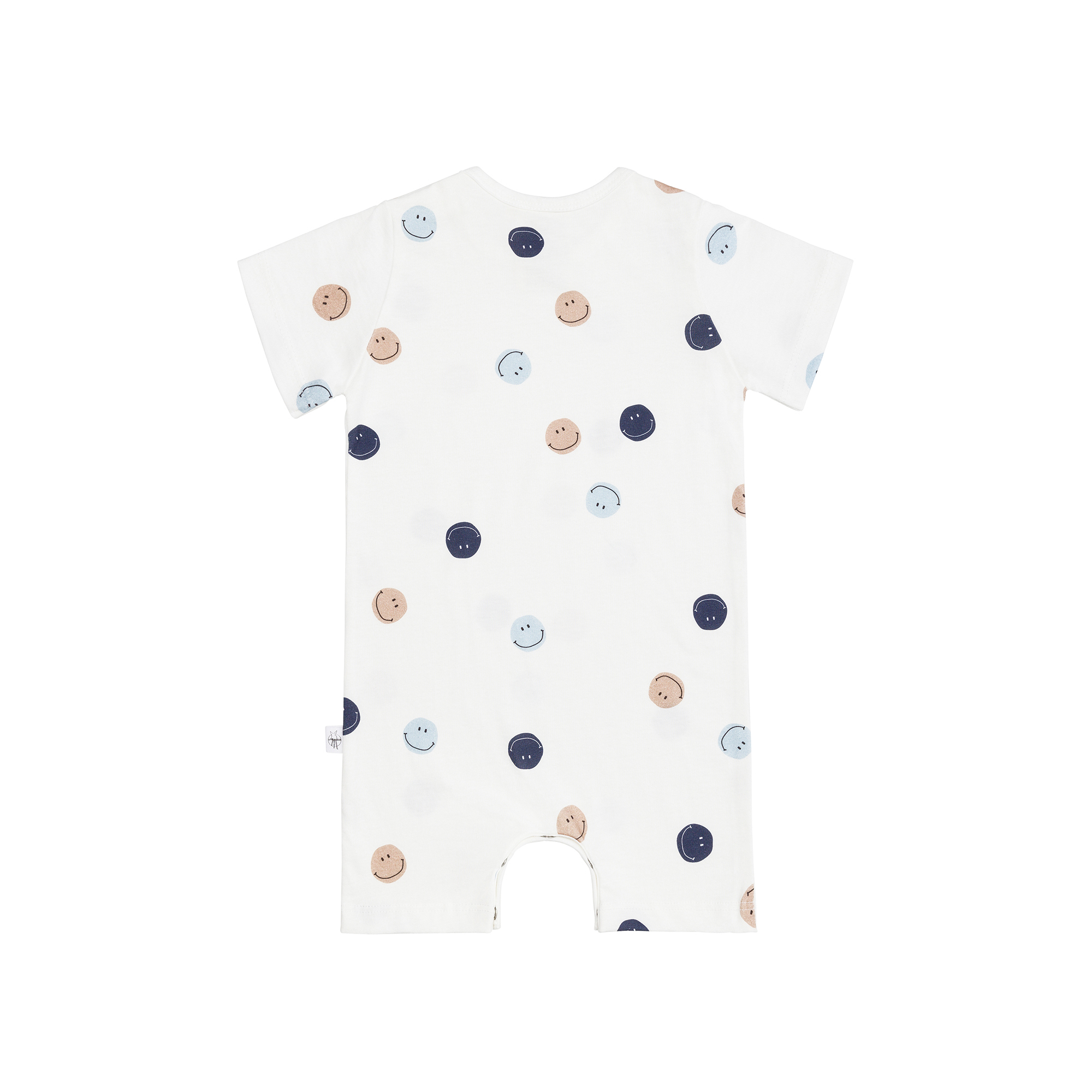 Baby Jumpsuit - Bio Baumwolle, Smile, Milky