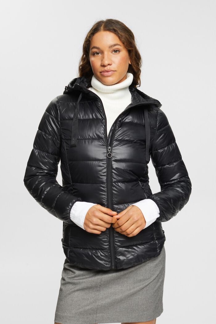 Steppjacke mit Kapuze