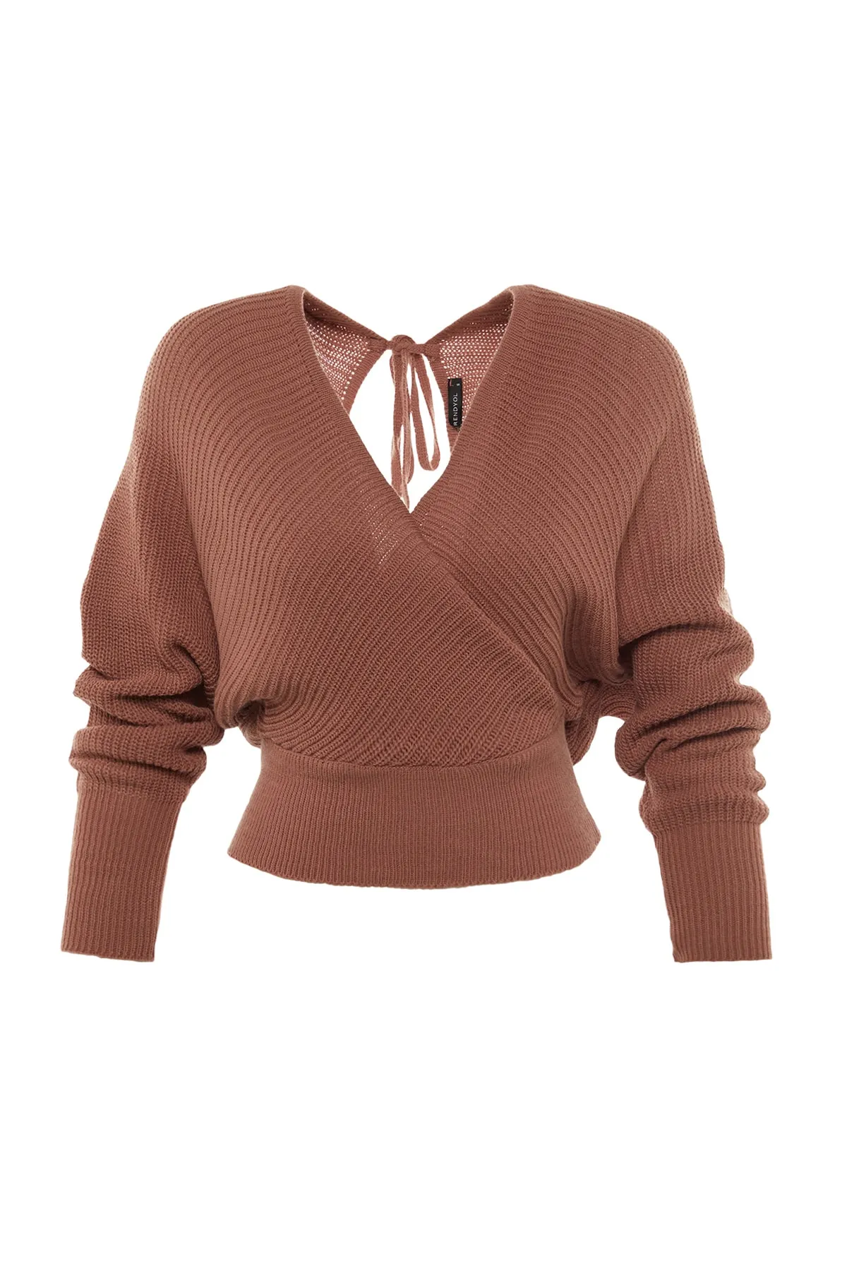Trendyol Collection  Zweireihiger Strickpullover mit getrockneter Rose TWOAW21KZ1277