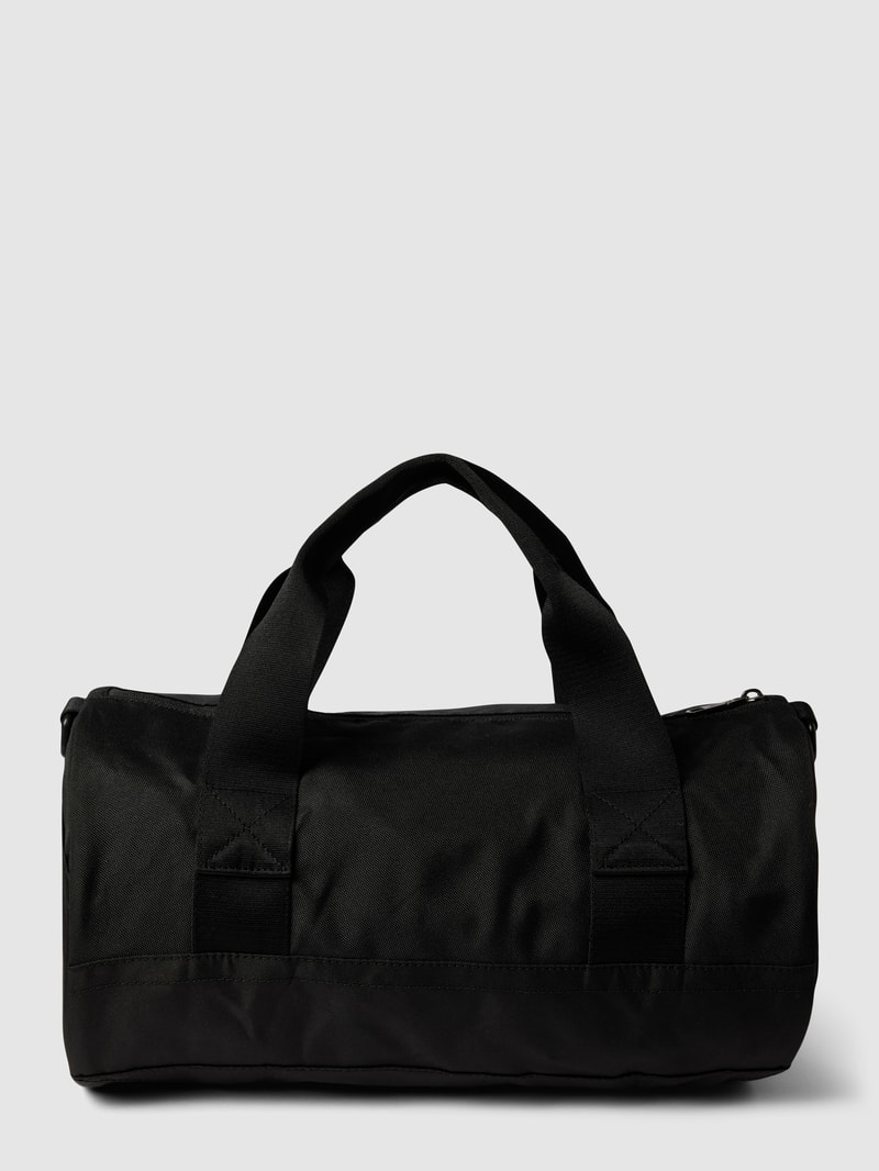 Sporttasche mit Label-Patch in schwarz