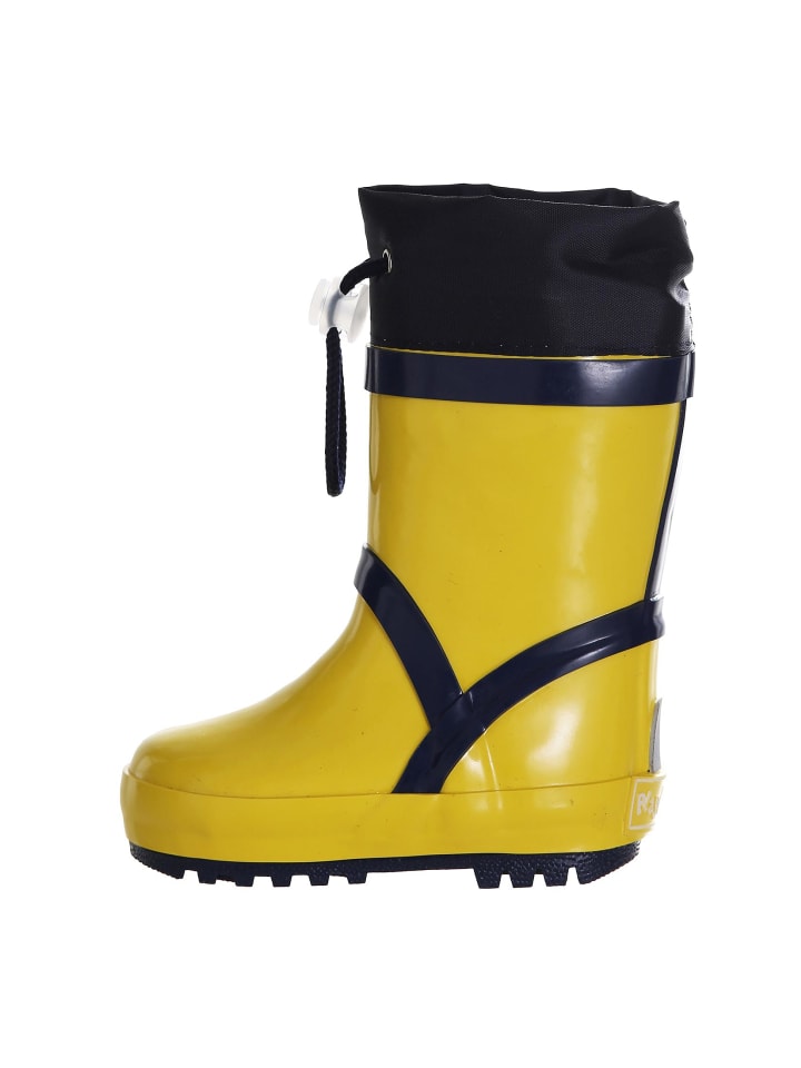 Playshoes Gummistiefel Basic gefüttert in Gelb günstig kaufen