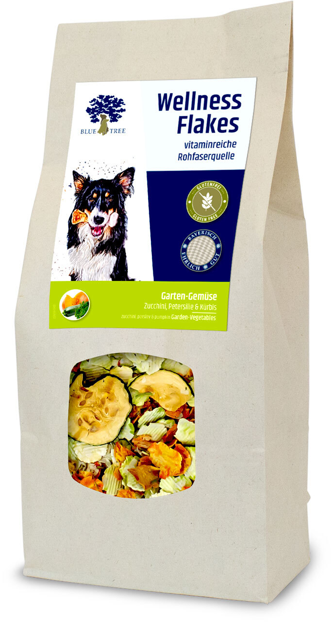 BLUE TREE Ergänzungsfutter & Aufzucht BLUE TREE Wellness Flakes 650g mit Gemüse