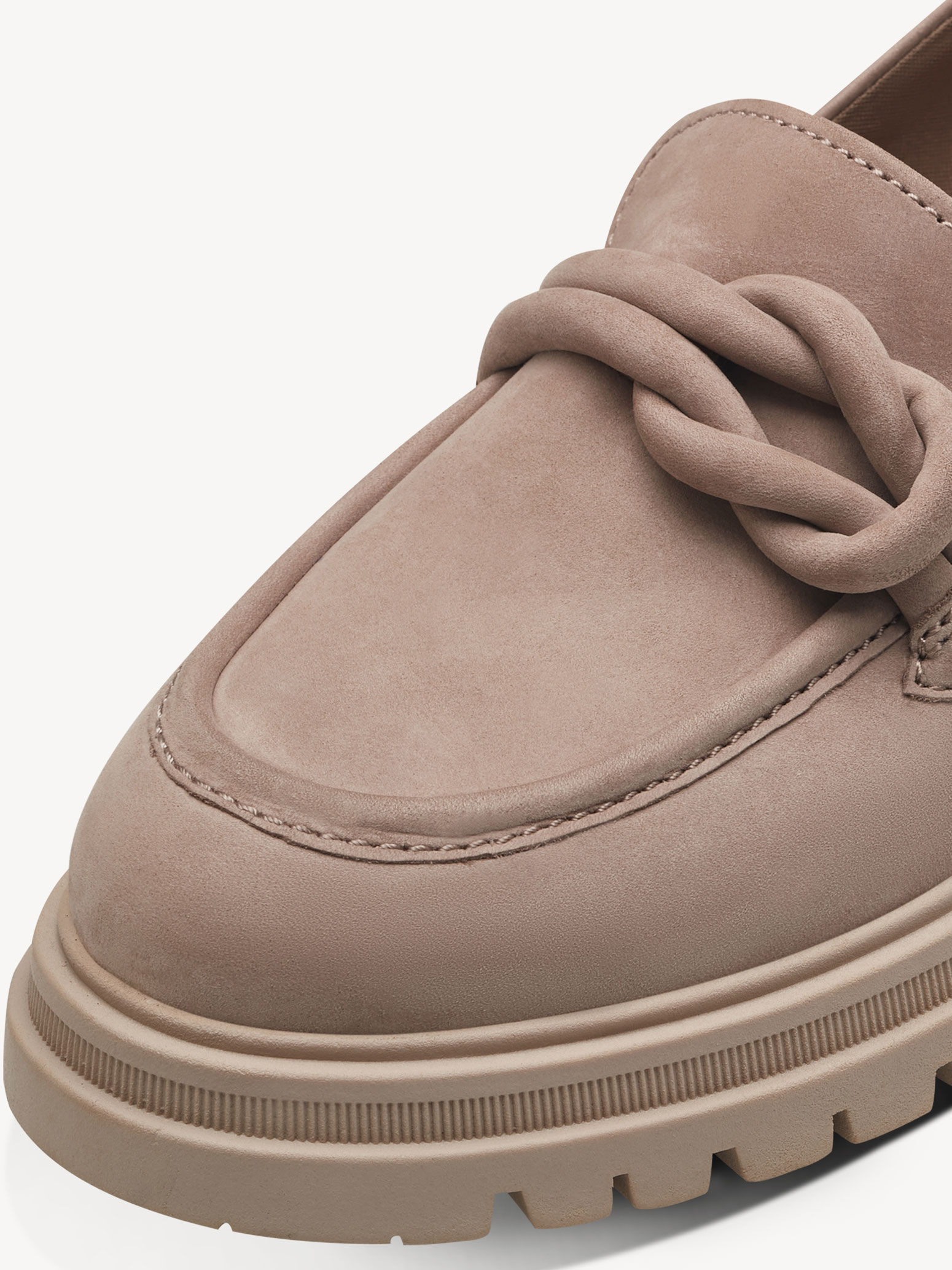 Slipper en cuir - beige
