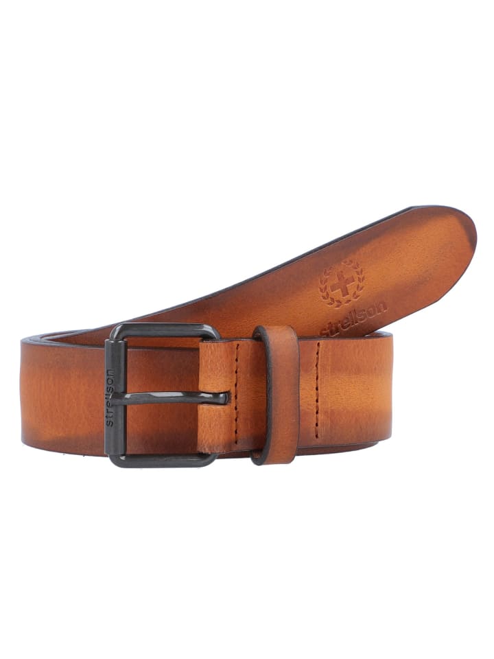 Strellson Gürtel Leder in cognac günstig kaufen 115 cm