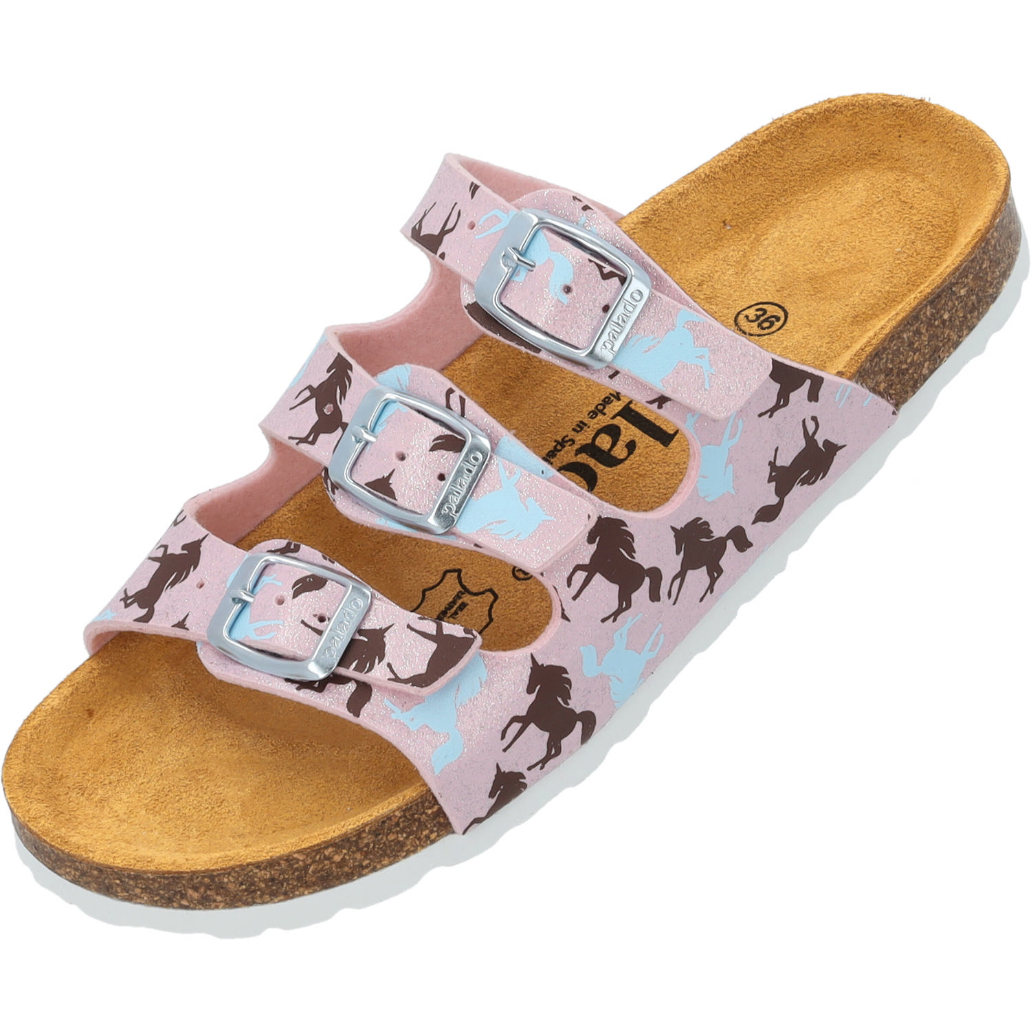 Palado Kids Capri G Print, Pantoletten, Kinder, Rosa Unicorn