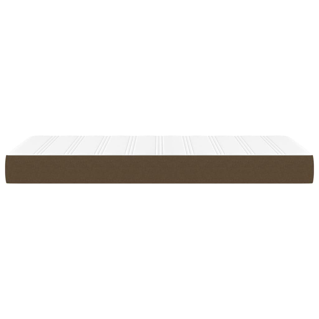 Boxspringmatratze Taschenfederkernmatratze Dunkelbraun 80x200x20 cm Stoff, vidaXL, 20 cm hoch