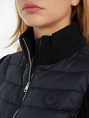 TOMMY HILFIGER Damen Steppjacke KNIT MIX DOWN JACKET
