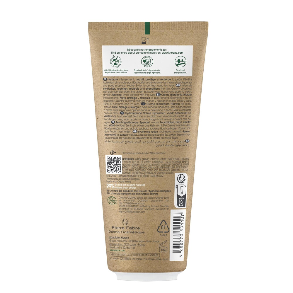 Klorane Bébé Bio crème Crème hydratante