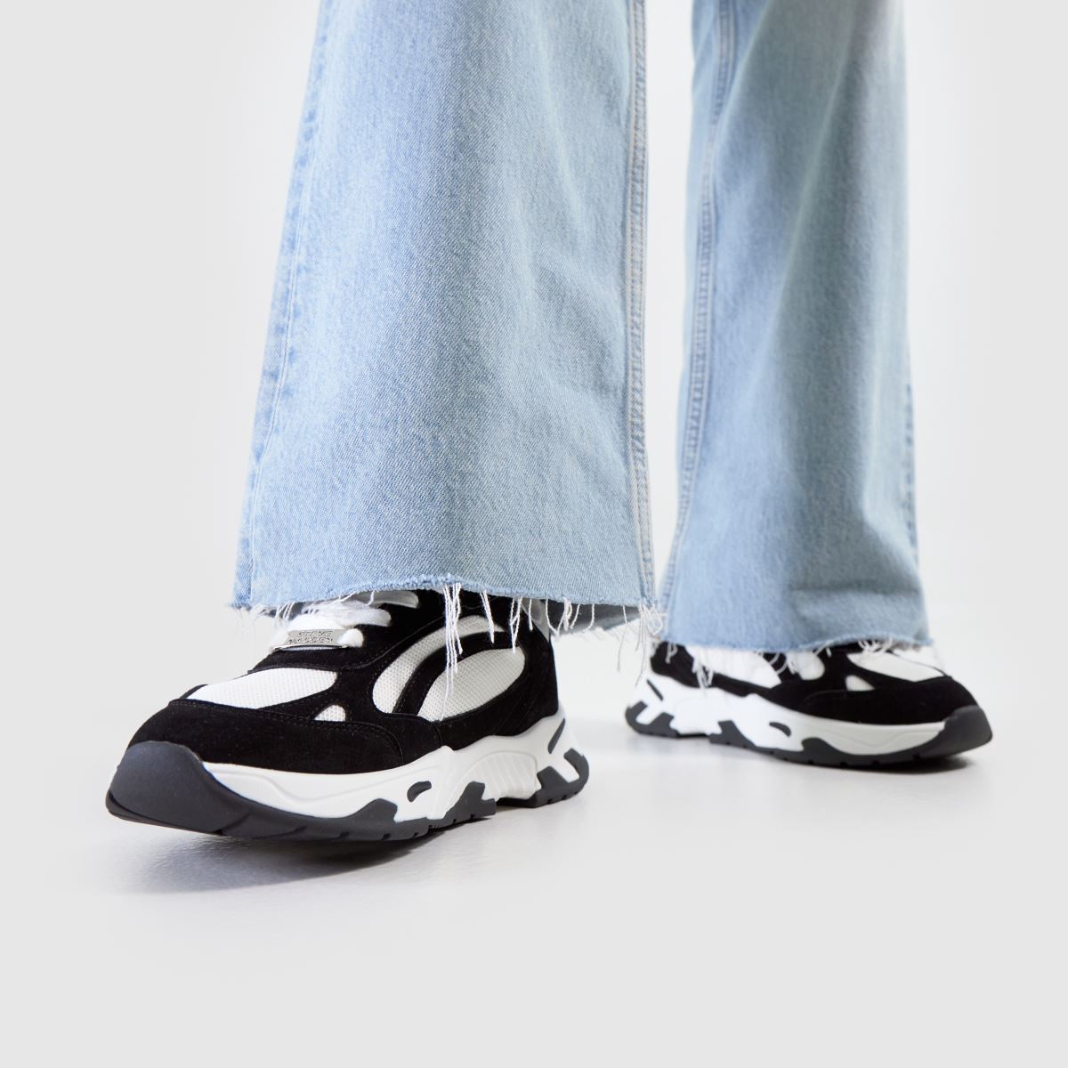 Steve Madden – Sneakpeak – Svarta, flerfärgade sneakers